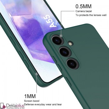 Liquid Air silikoninis žalias dėklas - su kameros apsauga (Samsung Galaxy M35 5G) Liquid Air silikoninis žalias dėklas - su kameros apsauga (Samsung Galaxy M35 5G)